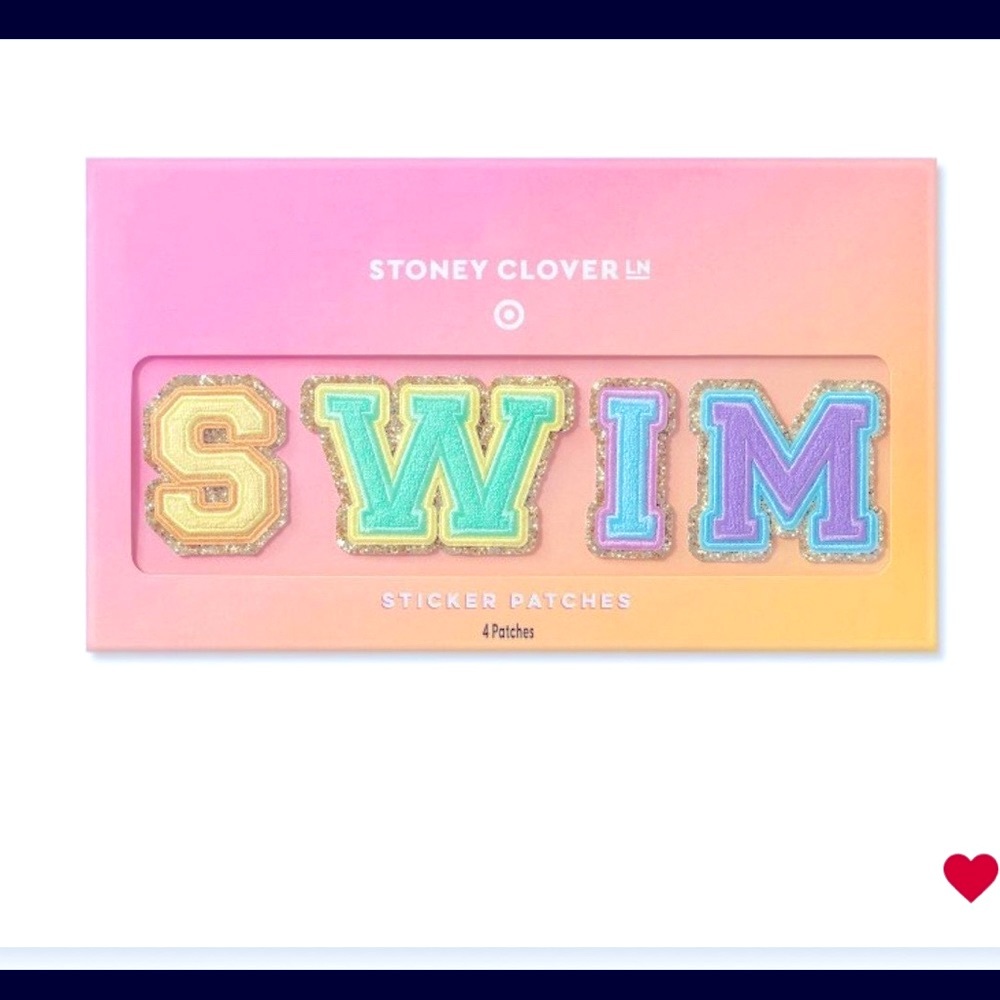 Stoney Clover Lane Letter Patches SWIM- Preppy